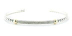 Perfect Love .25ct Diamond Two-Tone Silver Cuff