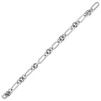 Perfect Love 0.10ct Diamond Silver Paperclip Bracelet