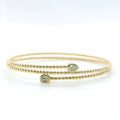 Perfect Love 0.37ct Diamond Pear & Emerald Beaded Bracelet