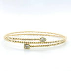 Perfect Love 0.37ct Diamond Pear & Emerald Beaded Bracelet