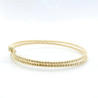 Perfect Love 0.37ct Diamond Pear & Emerald Beaded Bracelet
