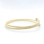 Perfect Love 0.37ct Diamond Pear & Emerald Beaded Bracelet