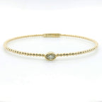Perfect Love 0.50ct Marquise Diamond Beaded Bracelet