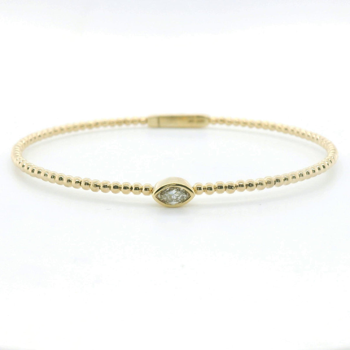 Perfect Love 0.50ct Marquise Diamond Beaded Bracelet