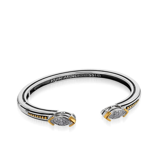 John Atencio Elixir 0.30ct Diamond Hinge Cuff