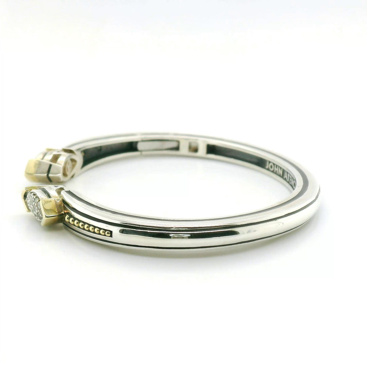 John Atencio Elixir 0.30ct Diamond Hinge Cuff