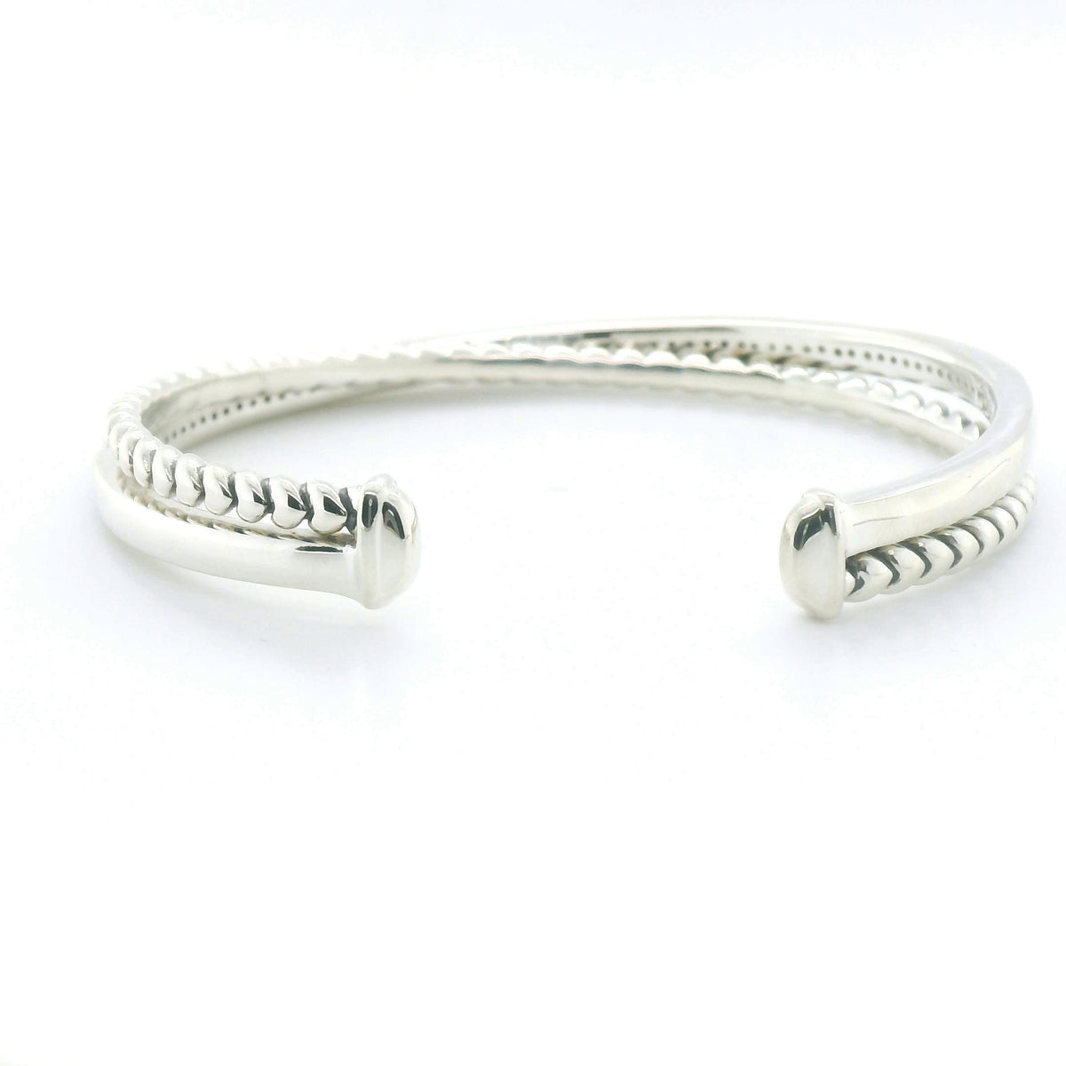 Perfect Love 0.50ct Diamond Silver Cuff