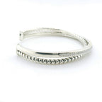 Perfect Love 0.50ct Diamond Silver Cuff