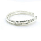 Perfect Love 0.50ct Diamond Silver Cuff