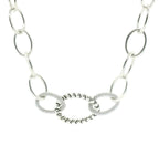 Perfect Love 0.14ct Diamond Silver Cable Chain