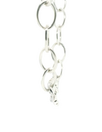 Perfect Love 0.14ct Diamond Silver Cable Chain