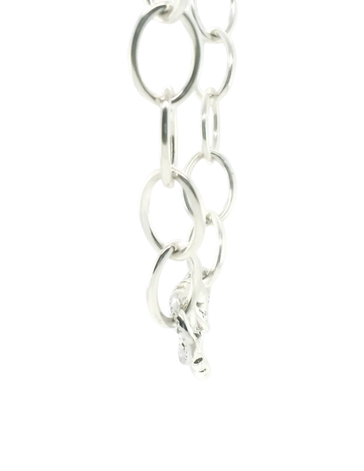 Perfect Love 0.14ct Diamond Silver Cable Chain