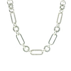 Perfect Love .25ct Diamond Silver Paperclip Necklace