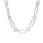 Perfect Love .25ct Diamond Silver Paperclip Necklace