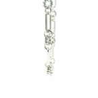 Perfect Love .25ct Diamond Silver Paperclip Necklace