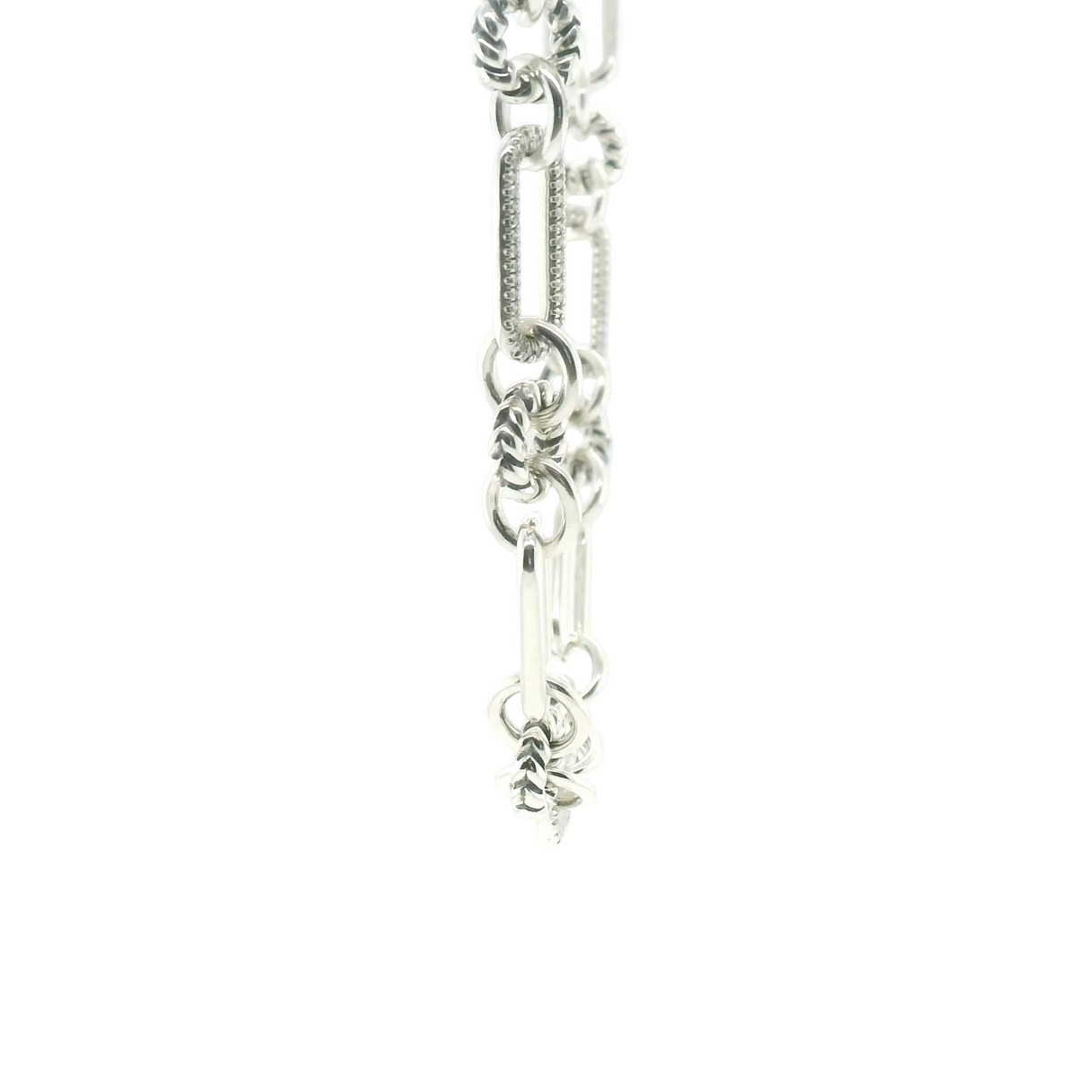 Perfect Love .25ct Diamond Silver Paperclip Necklace