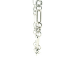 Perfect Love .25ct Diamond Silver Paperclip Necklace