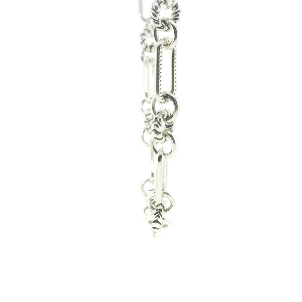 Perfect Love .25ct Diamond Silver Paperclip Necklace