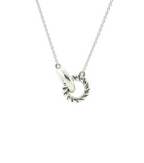 Perfect Love Silver Interlocking Rings Necklace