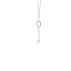 Perfect Love Silver Initial A Diamond Pendant with Chain