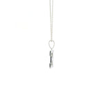 Perfect Love Silver Initial E Diamond Pendant with Chain