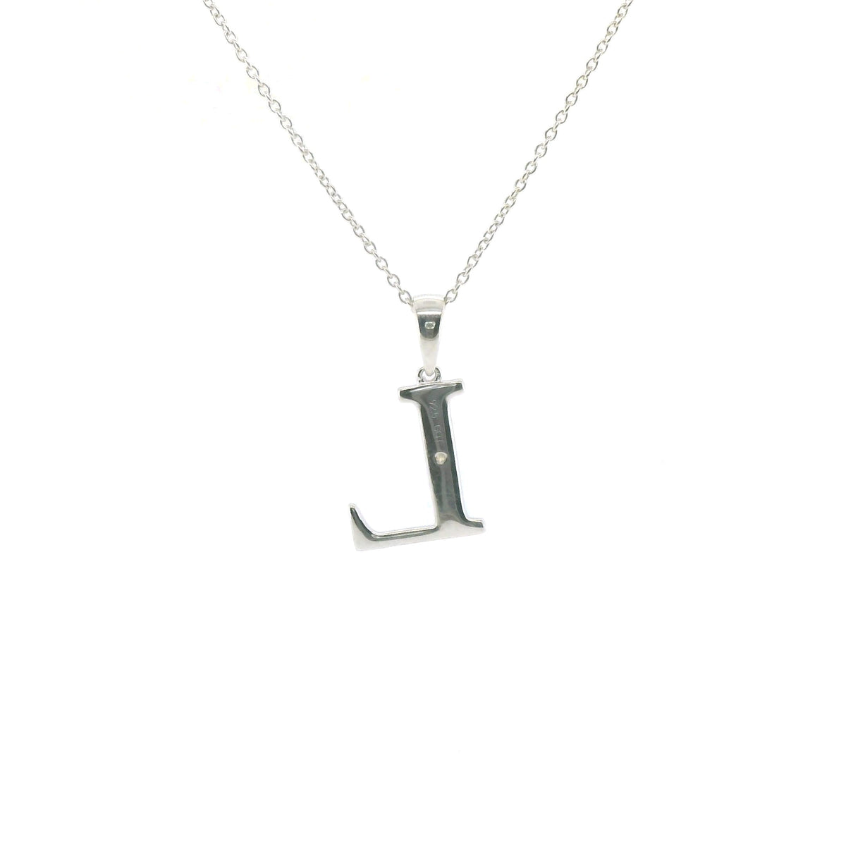 Perfect Love Silver Initial L Diamond Pendant with Chain