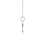Perfect Love Silver Initial S Diamond Pendant with Chain