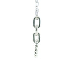 Perfect Love 0.13ct Diamond Silver Hoop Pendant with Chain