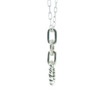 Perfect Love 0.13ct Diamond Silver Hoop Pendant with Chain