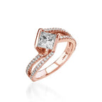 Mystere Yellow Gold Engagement Ring