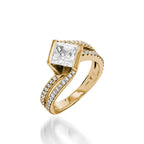 Mystere Yellow Gold Engagement Ring