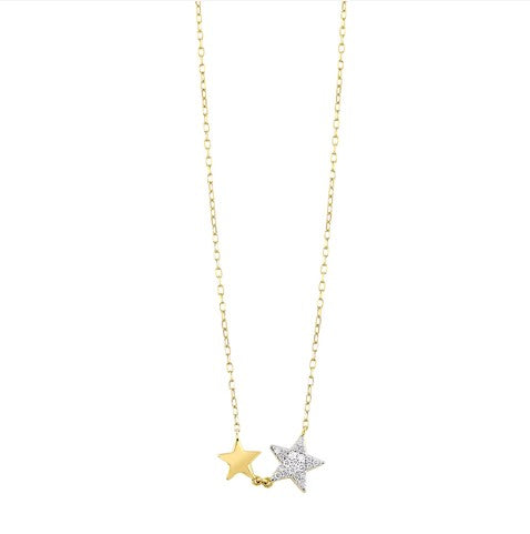 Perfect Love 0.10ct Diamond Star Necklace