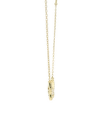 Perfect Love 0.10ct Diamond Yellow Gold Butterfly Necklace