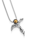 John Atencio Silver Angel Two-Tone Pendant with Chain
