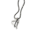 John Atencio Two-tone Heart Pendant with Chain