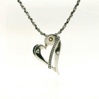 John Atencio Two-tone Heart Pendant with Chain