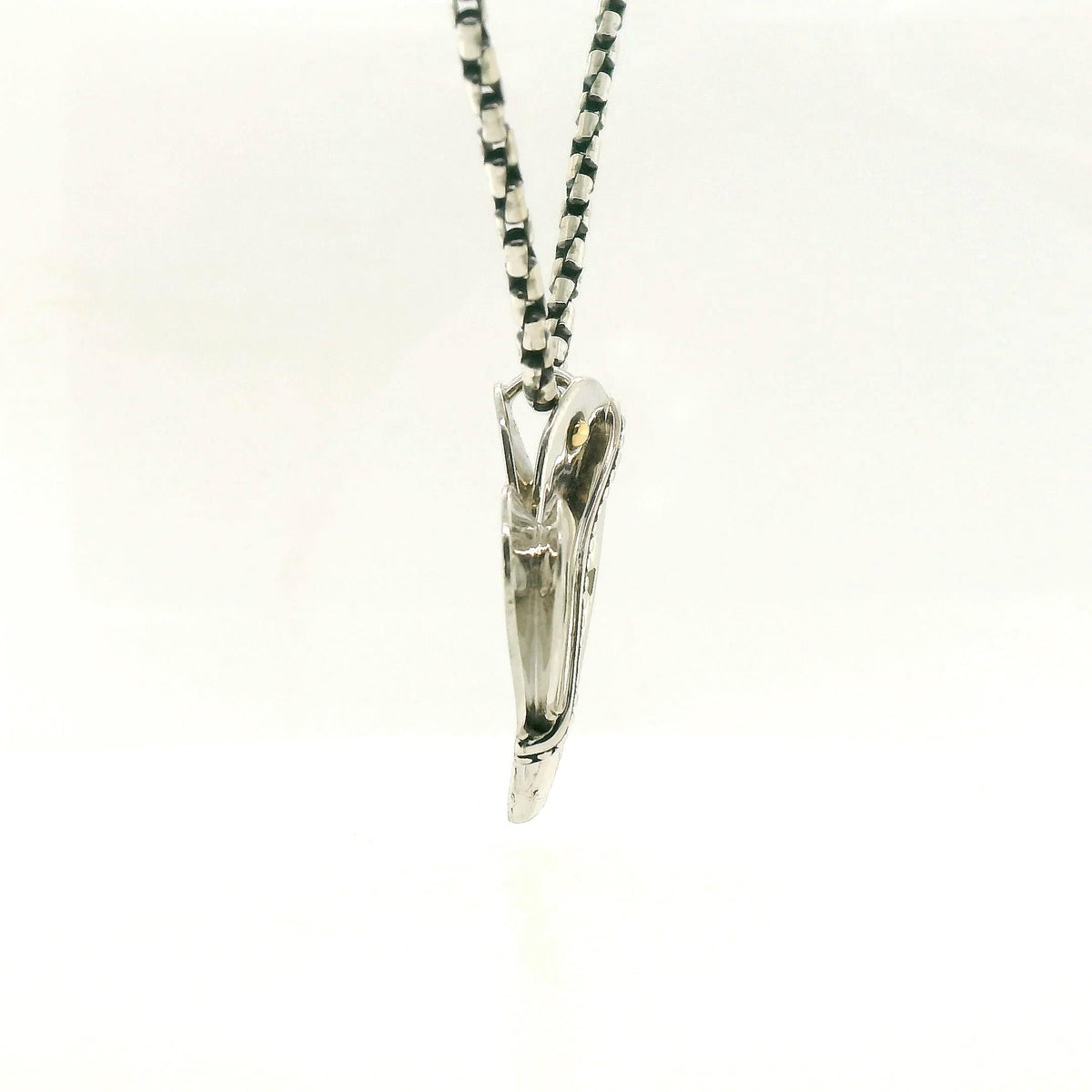John Atencio Two-tone Heart Pendant with Chain