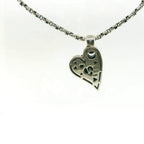 John Atencio Two-tone Solar Adore Heart Pendant with Chain