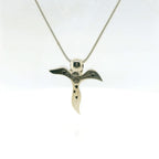 John Atencio Silver Angel Two-Tone Pendant with Chain