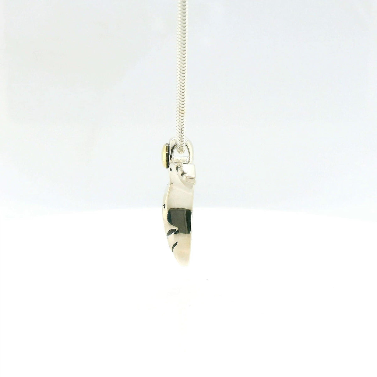 John Atencio Silver Angel Two-Tone Pendant with Chain