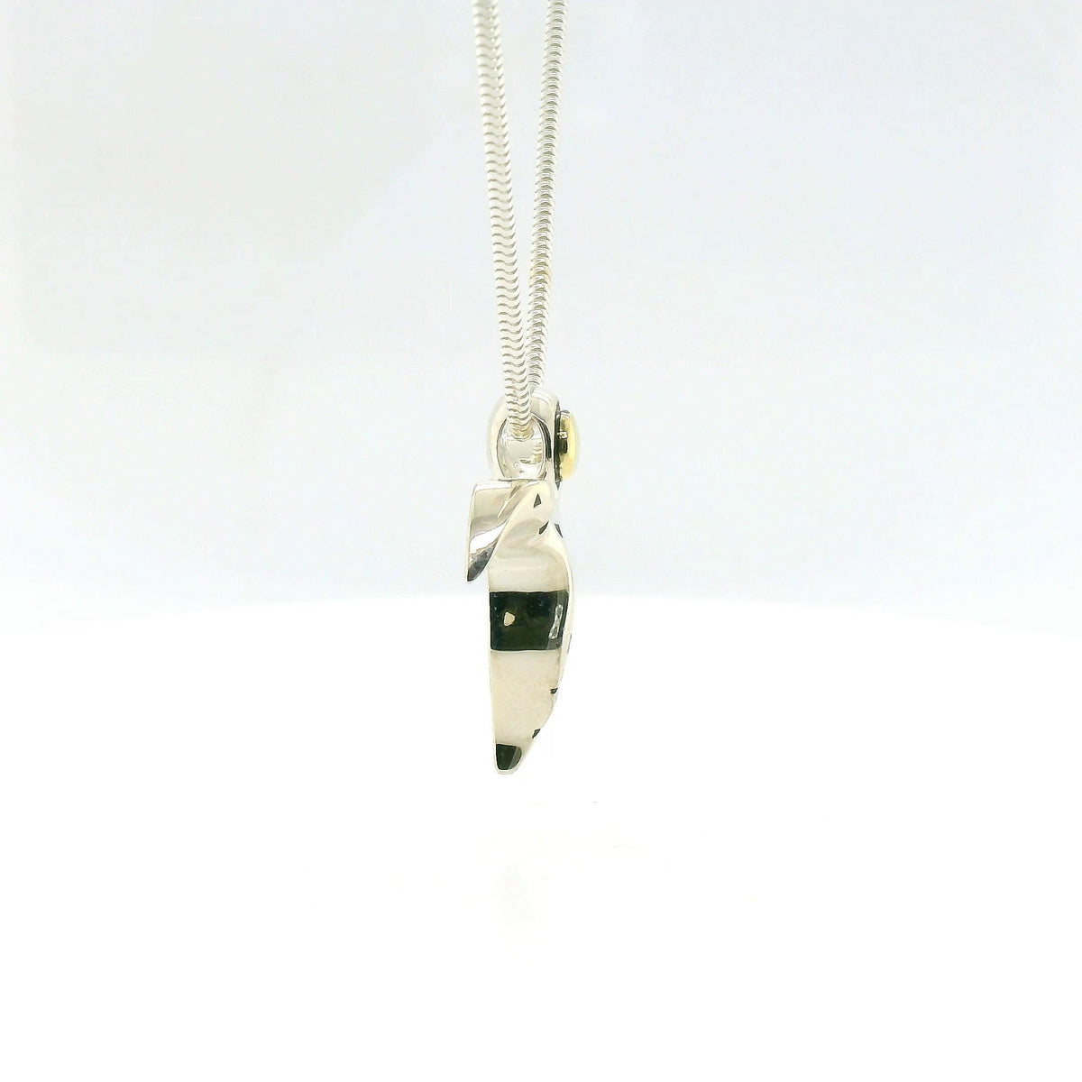 John Atencio Silver Angel Two-Tone Pendant with Chain