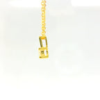 0.50ct Round Lab Diamond Vermeil Necklace