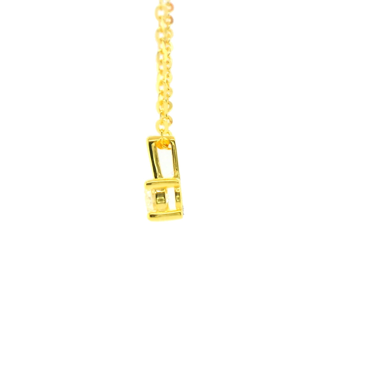 0.50ct Round Lab Diamond Vermeil Necklace