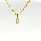 0.25ct Oval Lab Diamond Gold Vermeil Necklace