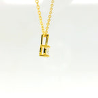 0.25ct Oval Lab Diamond Gold Vermeil Necklace