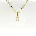 0.50ct Oval Lab Diamond Gold Vermeil Necklace
