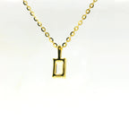 0.50ct Oval Lab Diamond Gold Vermeil Necklace