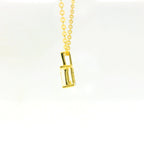 0.50ct Oval Lab Diamond Gold Vermeil Necklace