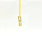 0.25ct Pear Lab Diamond Gold Vermeil Necklace