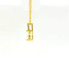 0.50ct Pear Lab Diamond Gold Vermeil Necklace